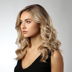 Fototapeta premium Full View Curling Iron , Isolated On White Background, For Design And Printing