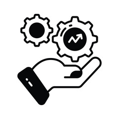 Check this carefully crafted vector of management services in trendy style