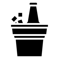 beer bucket filled outline icon,linear,outline,graphic,illustration