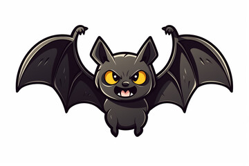 vector sticker design, a bat
