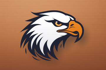 vector sticker design, an eagle