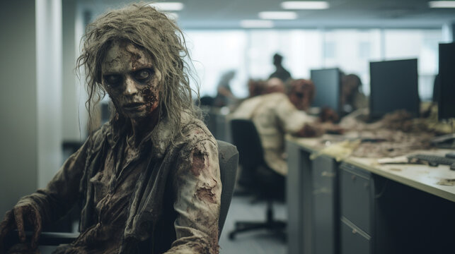 Surreal Work Environment: Where Zombies Thrive, Generative AI
