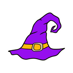 witch hat isolated on white