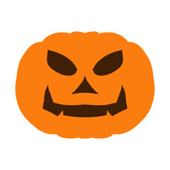 Pumpkin face head vector