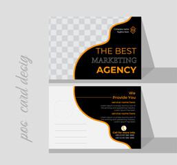 Post card modern design template