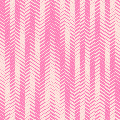 Abstract vector geometric seamless pattern with fading lines, tracks, halftone stripes. Sport style illustration, urban art. Graphic texture in trendy hot pink color. Modern sporty pattern design