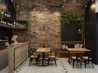 interior of a restaurant