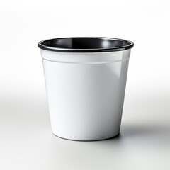 Full View Tupperware Planteron A Completely , Isolated On White Background, For Design And Printing