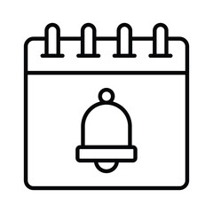 Obraz premium Alarm on calendar showing concept icon of event reminder