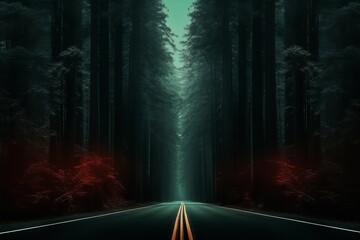 Fototapeta premium redwood highway wallpaper with trees, in the style of atmospheric portraits