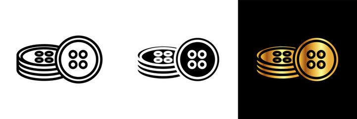 The Sewing Button icon symbolizes the small yet significant detail in the world of tailoring and fashion.