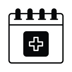 Calendar with add symbol ready to use vector