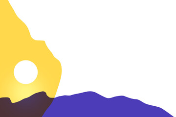 silhouette of a person on the top of a mountain with sunrise 