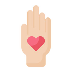 Water Color Style Flat Icon