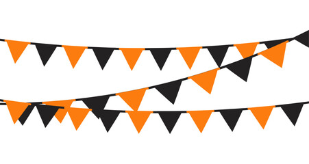 Halloween buntings. Halloween party fun garland. © natrot