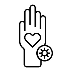 Tattoo Infection Outline Icon
