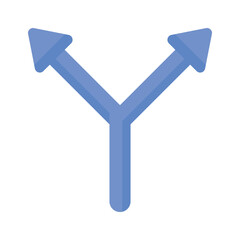 Two way arrow vector design isolated on white background