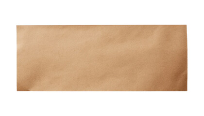 brown cardboard box isolated on transparent background cutout