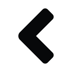 Go back arrow button vector isolated on white background