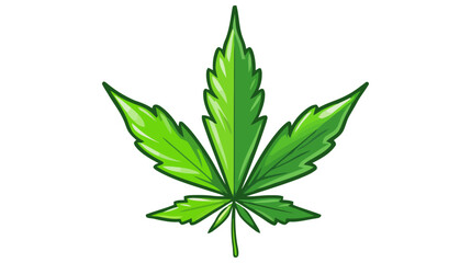 Cannabis leaf icon symbol sign. Vector marijuana icon on white background