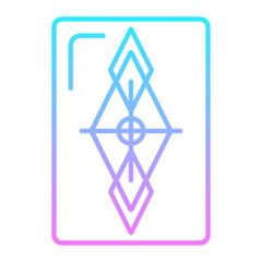 Geometric Style Colored Gradient Icon