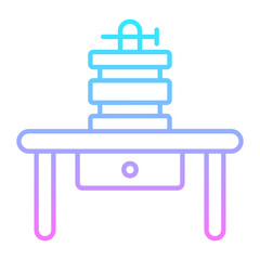 Tattoo Table Gradient Icon