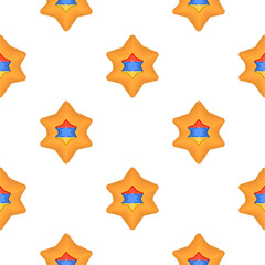 Pattern cookie with flag country Armenia in tasty biscuit