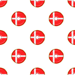 Pattern cookie with flag country Denmark in tasty biscuit
