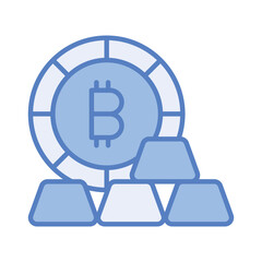 A captivating icon of gold bars, modern gold ingots vector design, finance related concept icon