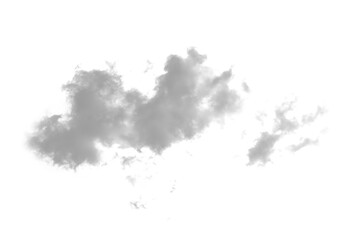 white cloud smoke on transparent background