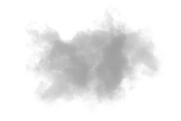 white cloud smoke on transparent background