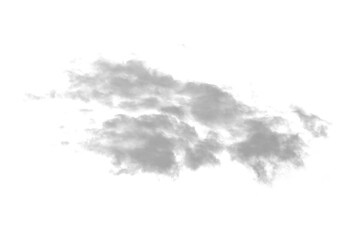 white cloud smoke on transparent background