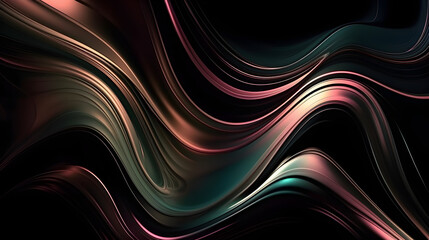 abstract wavy liquid background with smooth lines