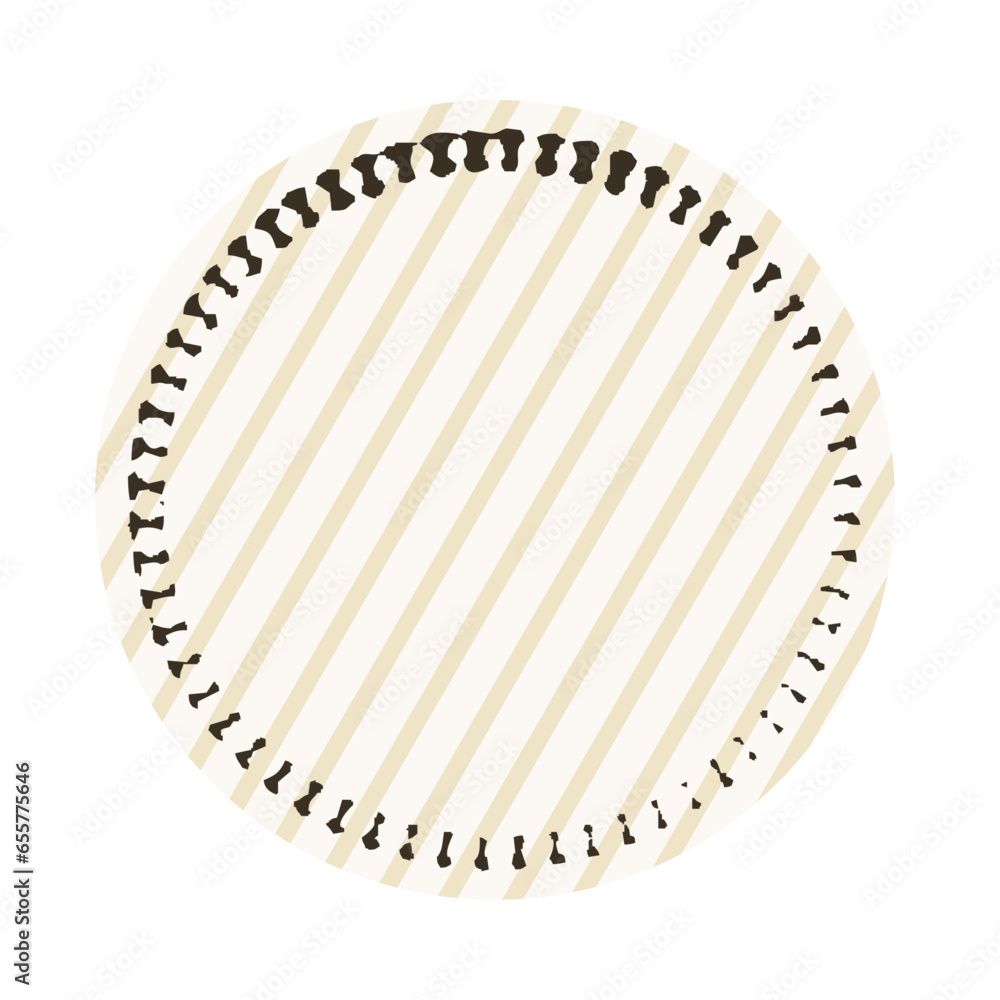 Wall mural stamp label frame vector data