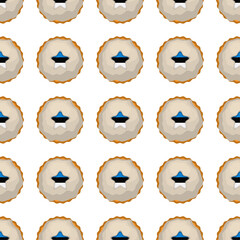 Pattern cookie with flag country Estonia in tasty biscuit