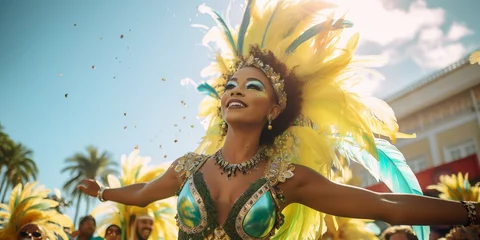 Abwaschbare Fototapete Carnival Rio de Janeiro © xartproduction