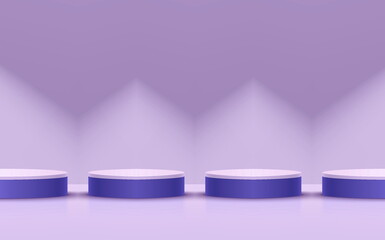 3D Product room blue purple