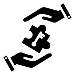 Obraz premium Problem Solving Glyph Icon