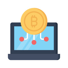 Well designed icon of digital wallet in trendy style