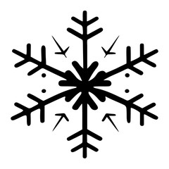 snowflake icon on a white background