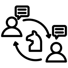 Communication Strategy Outline Icon