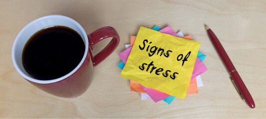Signs of stress	