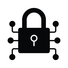 Check this premium icon of digital lock in trendy style