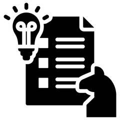 Strategic Planning Glyph Icon