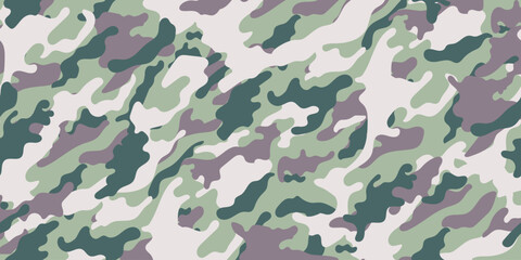 Fototapeta premium Trendy camouflage military pattern. Vector camouflage pattern for trendy clothing design.