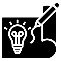 Sketching Glyph Icon