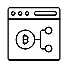 Take a look at this creatively designed bitcoin website vector design