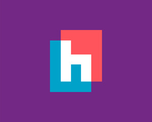 Fototapeta premium Letter H logo icon design template elements