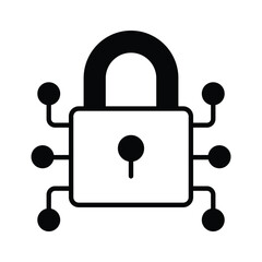 Check this premium icon of digital lock in trendy style