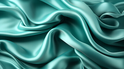 Obraz premium Abstract colorful textured background imitation of emerald green silk fabric